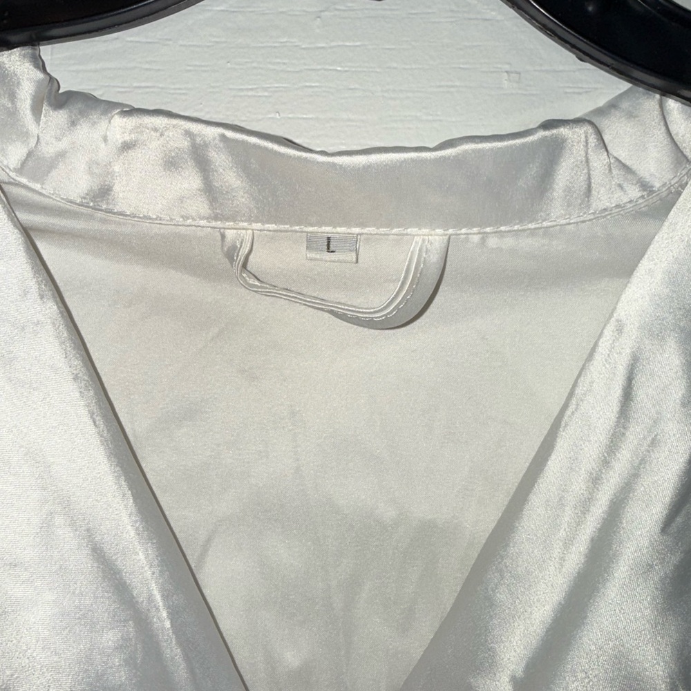 White Silk Pj set - Picture 8 of 9